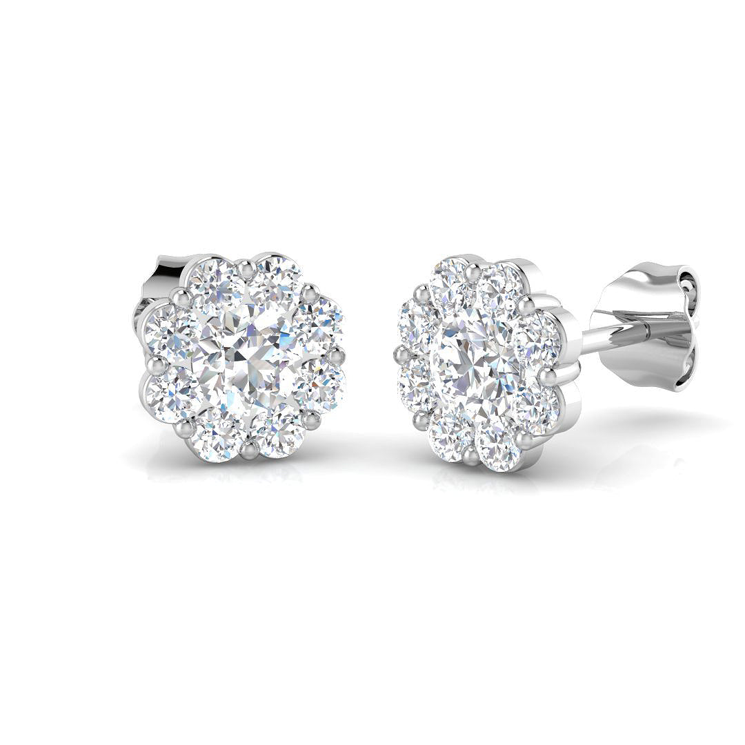 Round Diamond Earrings