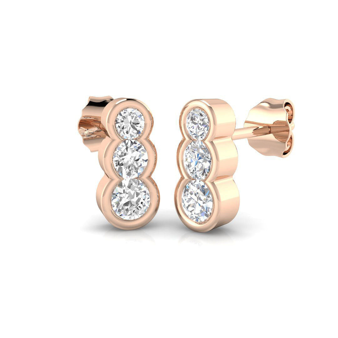 Round Diamond Earrings