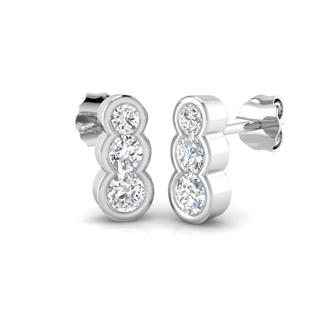 Round Diamond Earrings