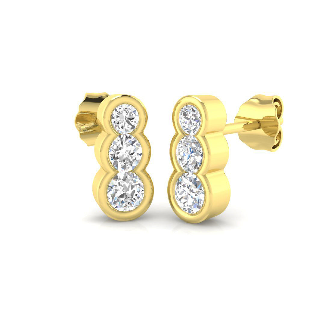 Round Diamond Earrings