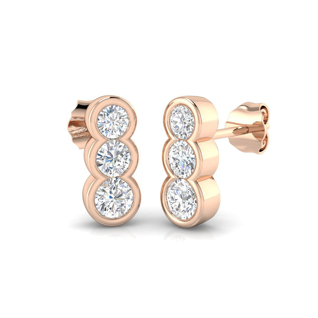 Round Diamond Earrings