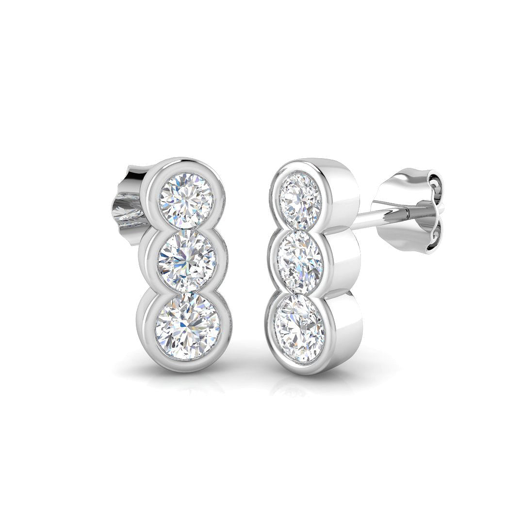 Round Diamond Earrings