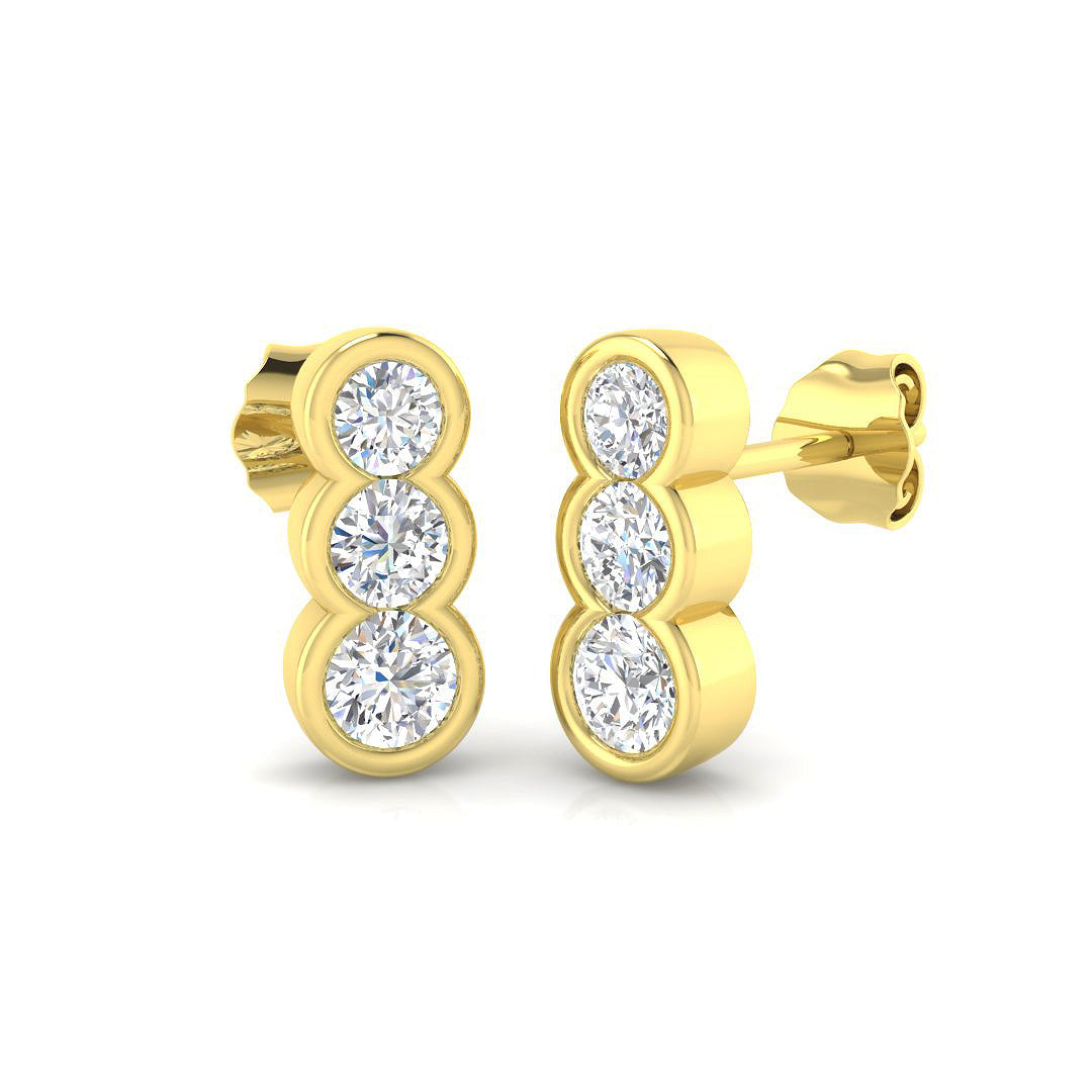Round Diamond Earrings