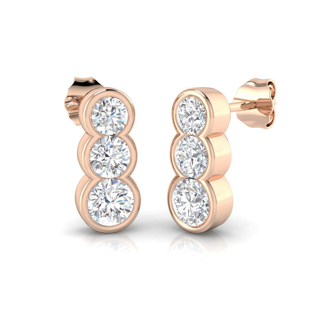 Round Diamond Earrings