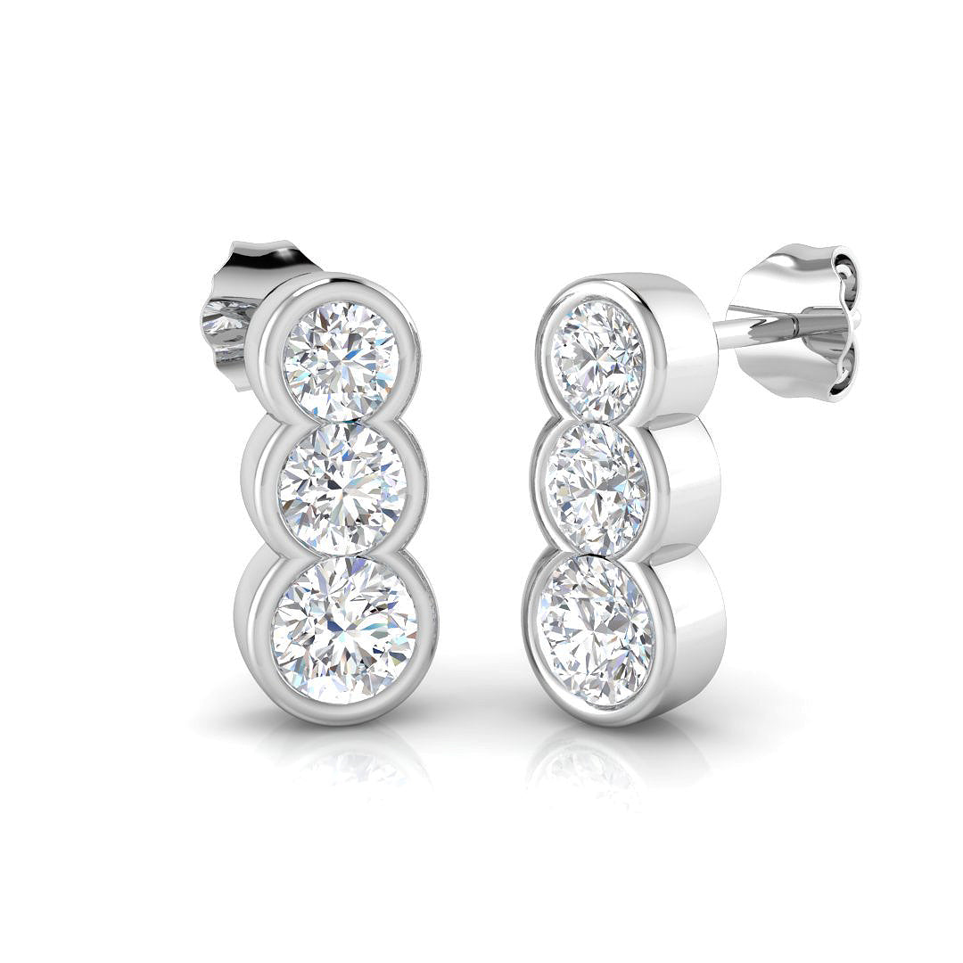 Round Diamond Earrings