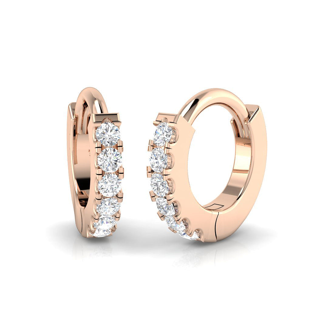 Round Diamond Earrings