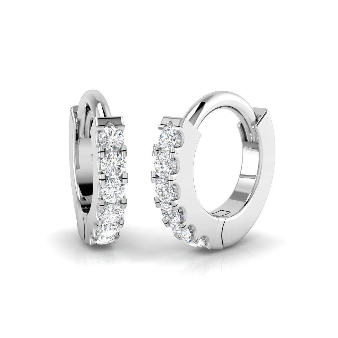 Round Diamond Earrings