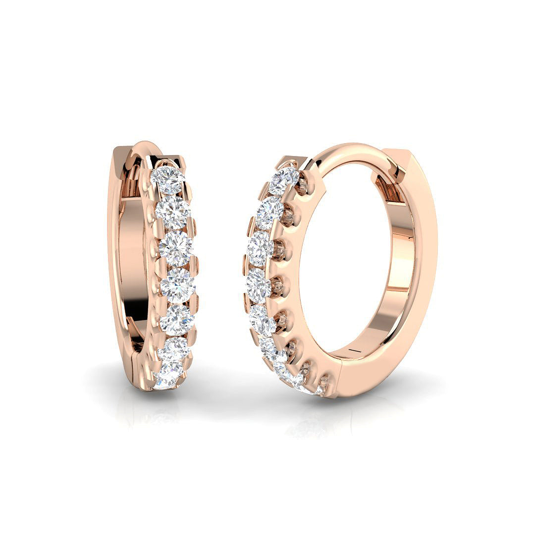 Round Diamond Earrings