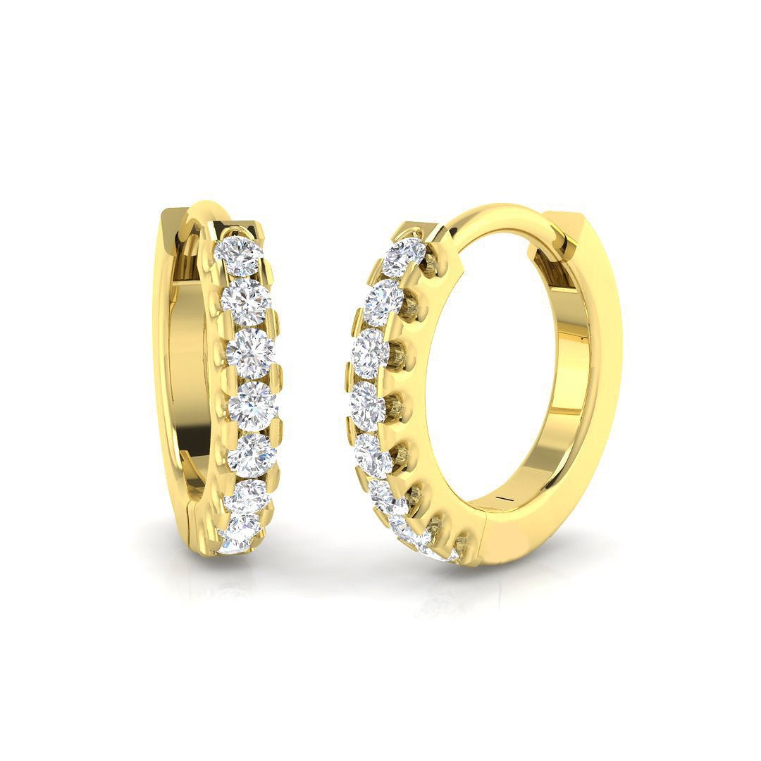 Round Diamond Earrings