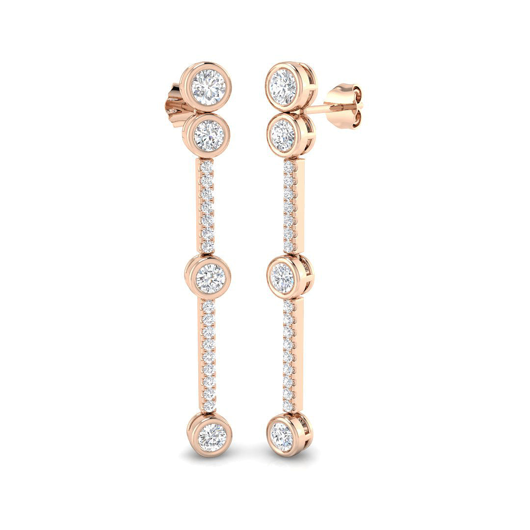 Round Diamond Earrings