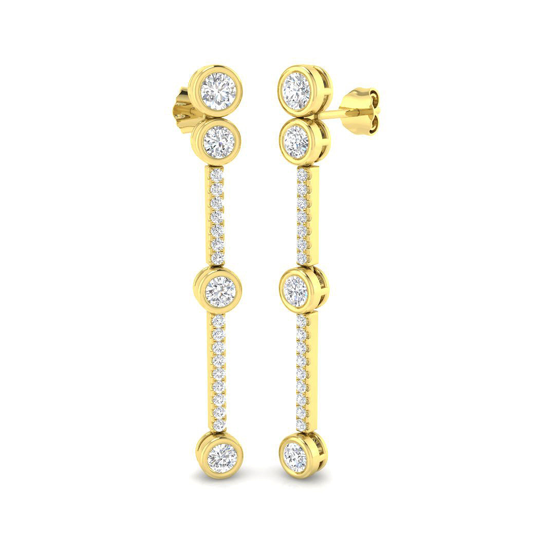 Round Diamond Earrings