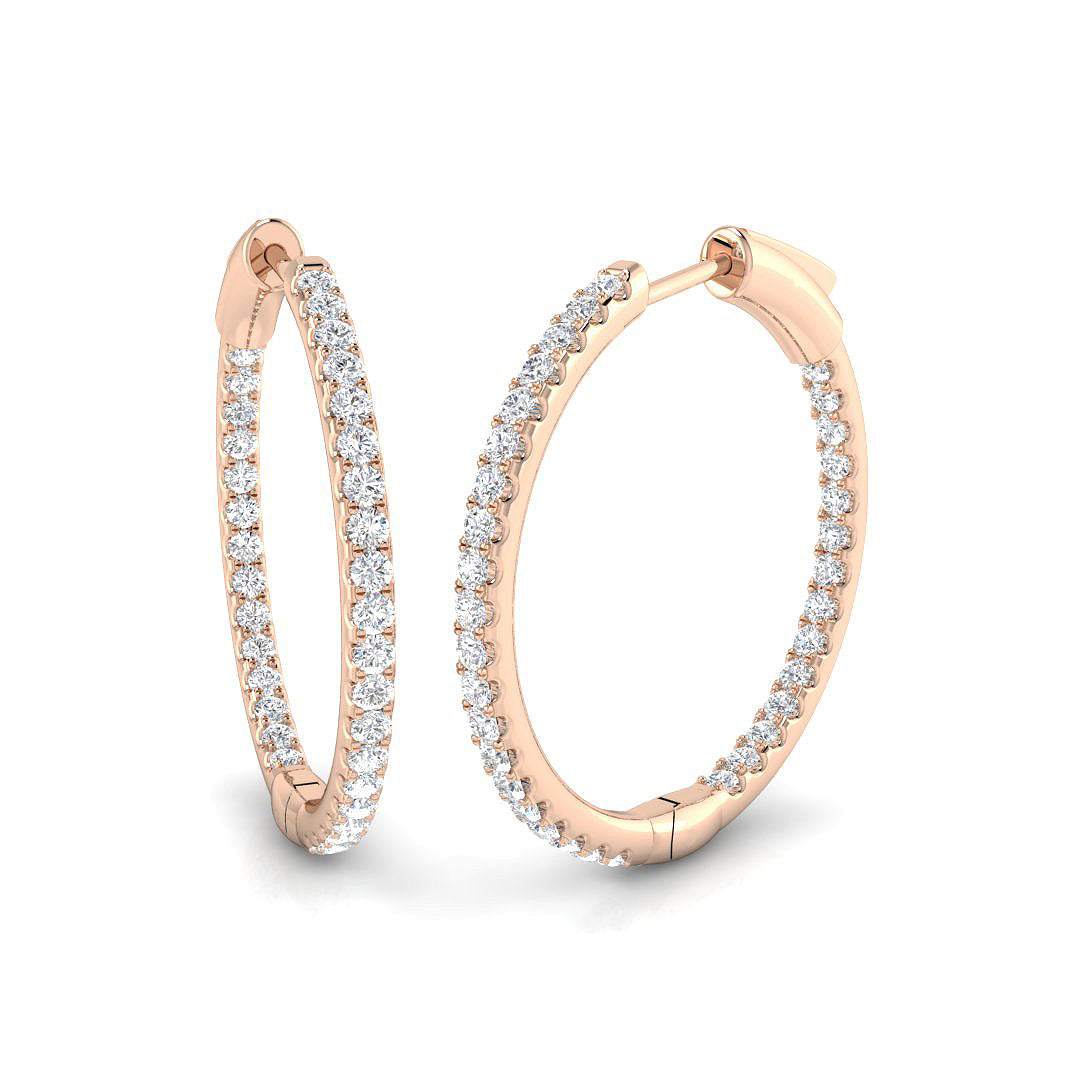 Round Diamond Earrings