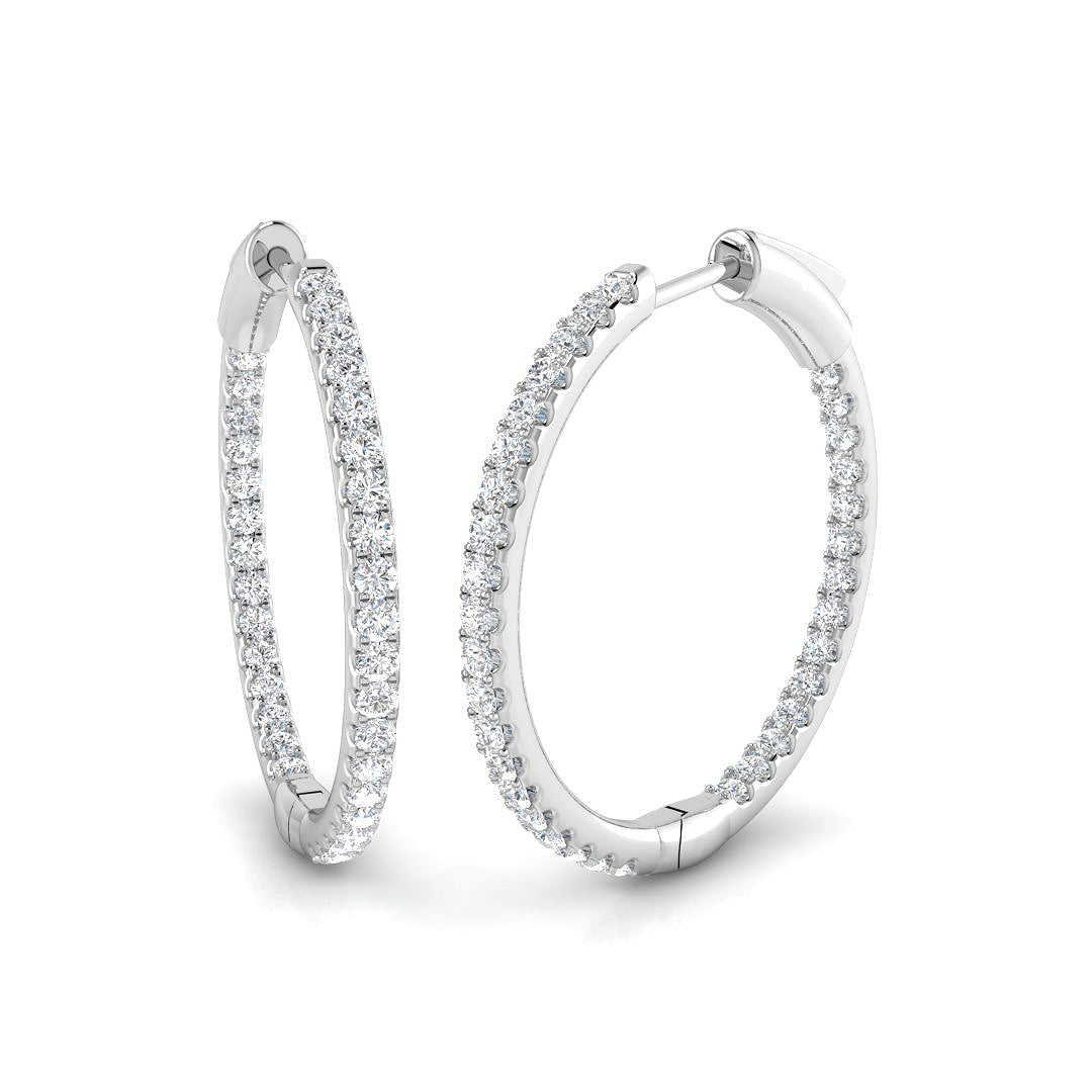 Round Diamond Earrings