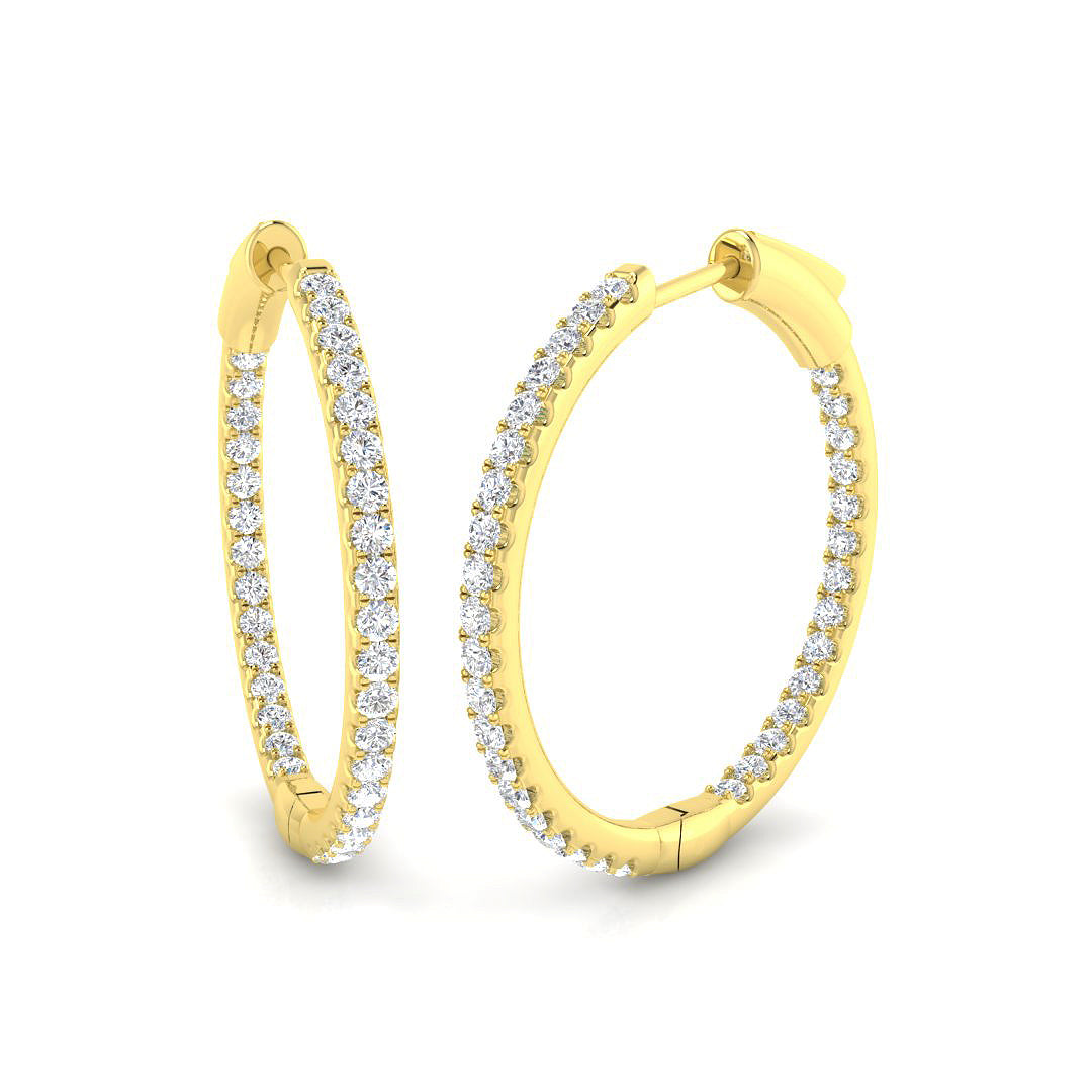 Round Diamond Earrings