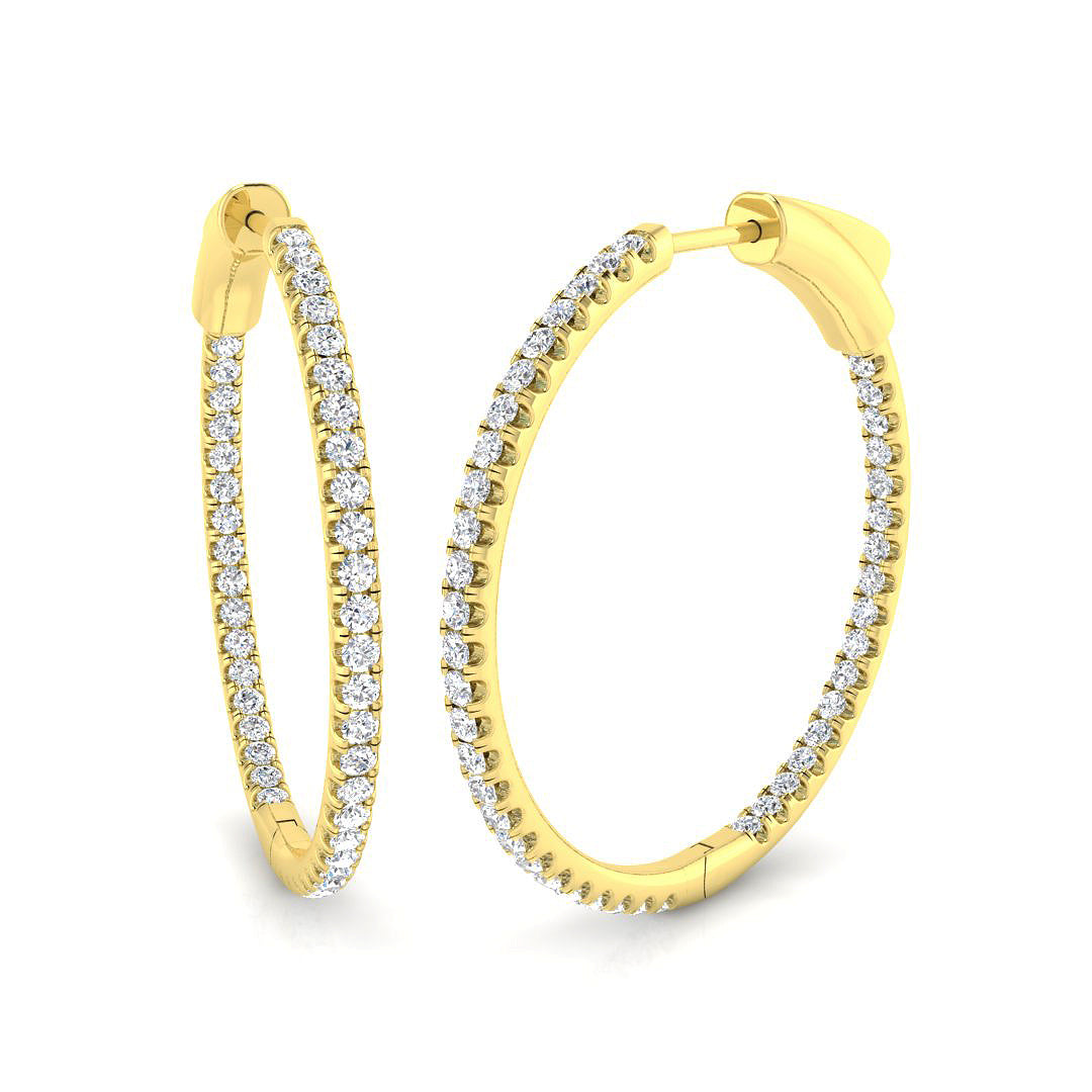 Round Diamond Earrings