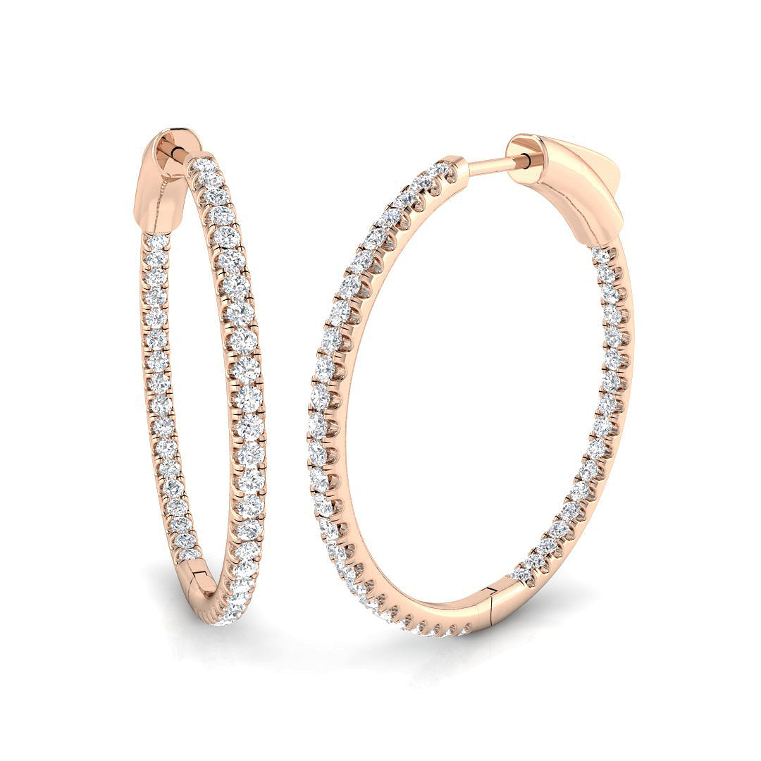 Round Diamond Earrings