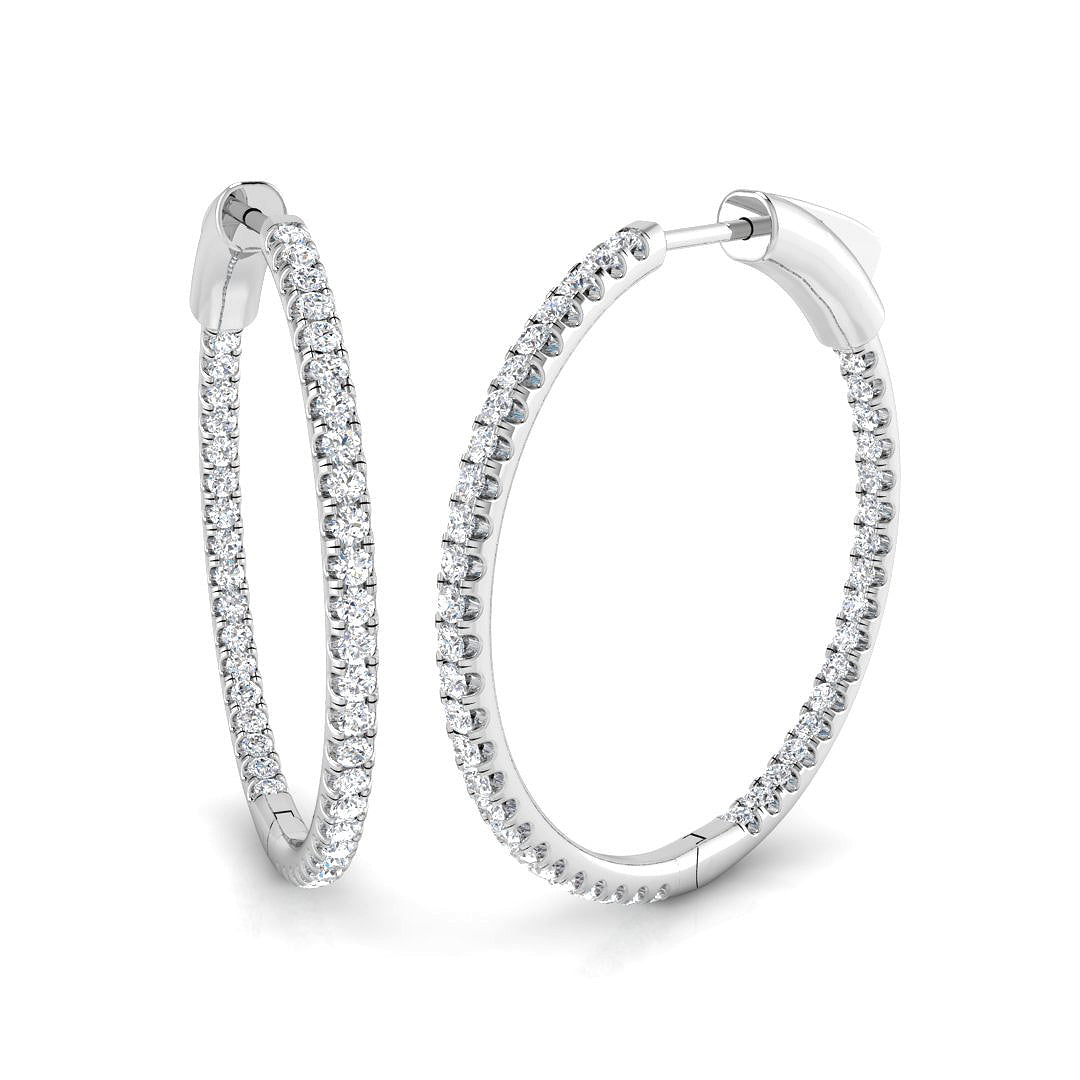 Round Diamond Earrings