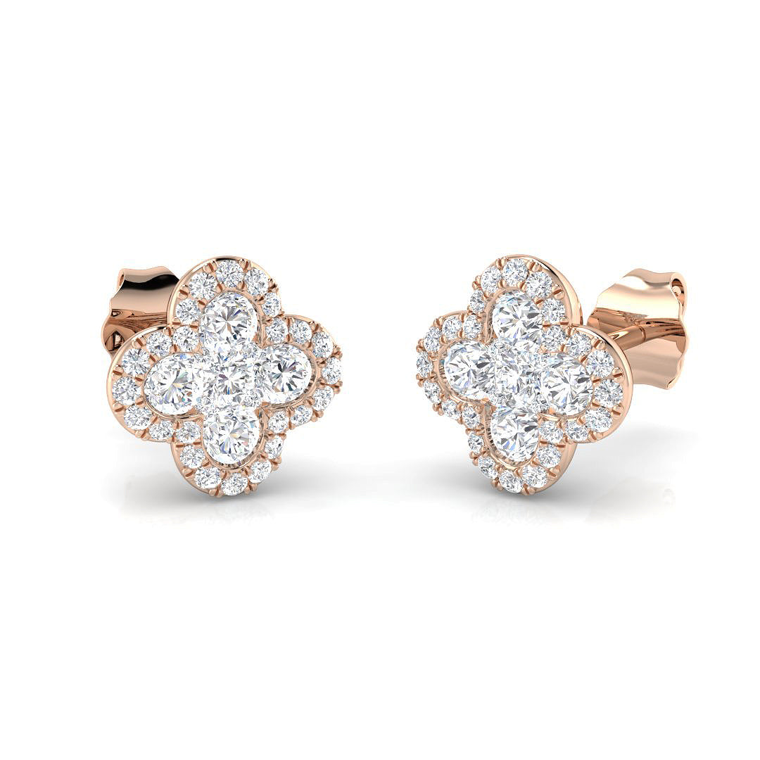 Round Diamond Earrings