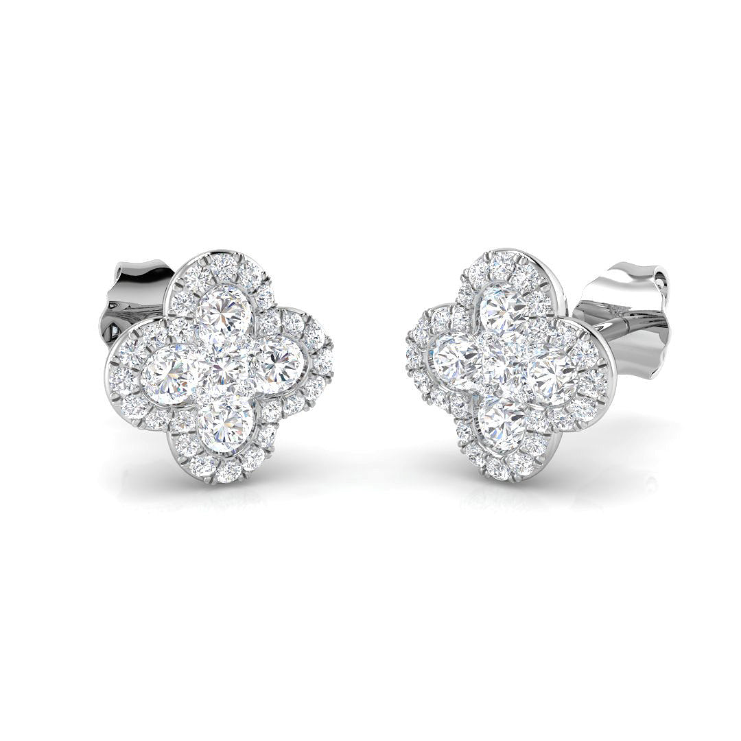 Round Diamond Earrings
