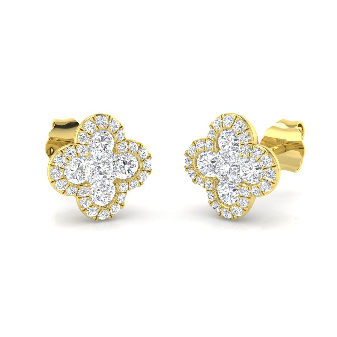 Round Diamond Earrings