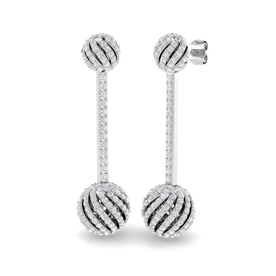 Round Diamond Earrings