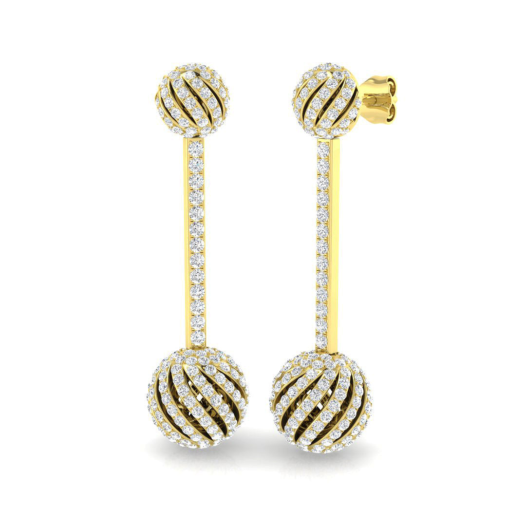 Round Diamond Earrings