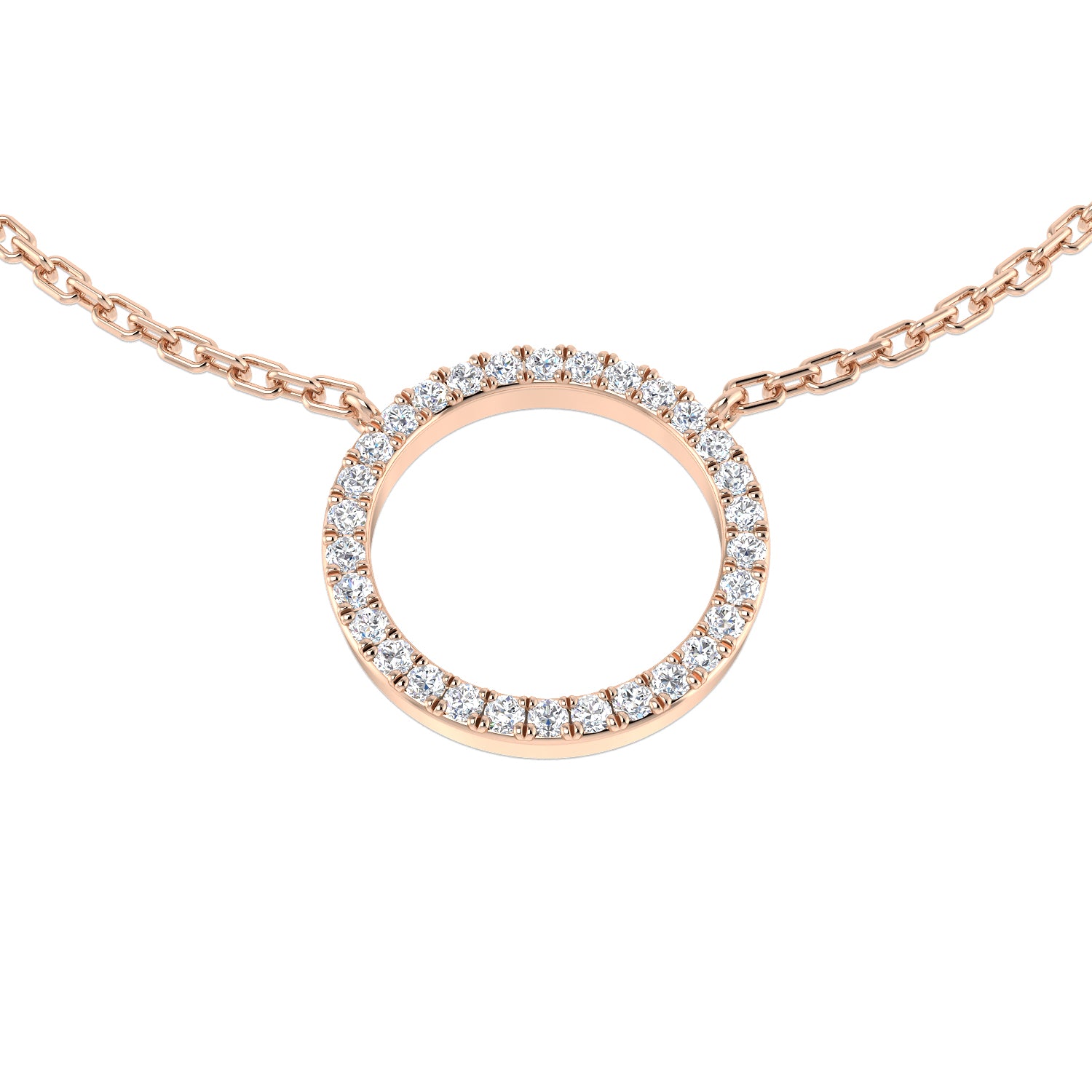 Round Diamond Necklace
