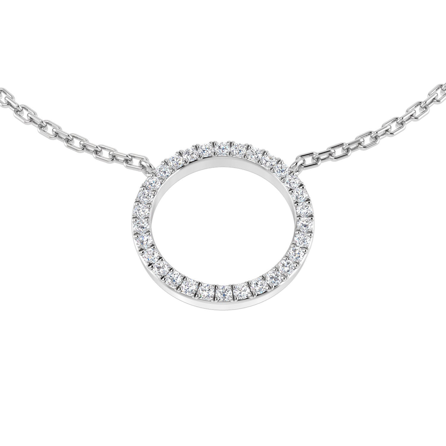 Round Diamond Necklace