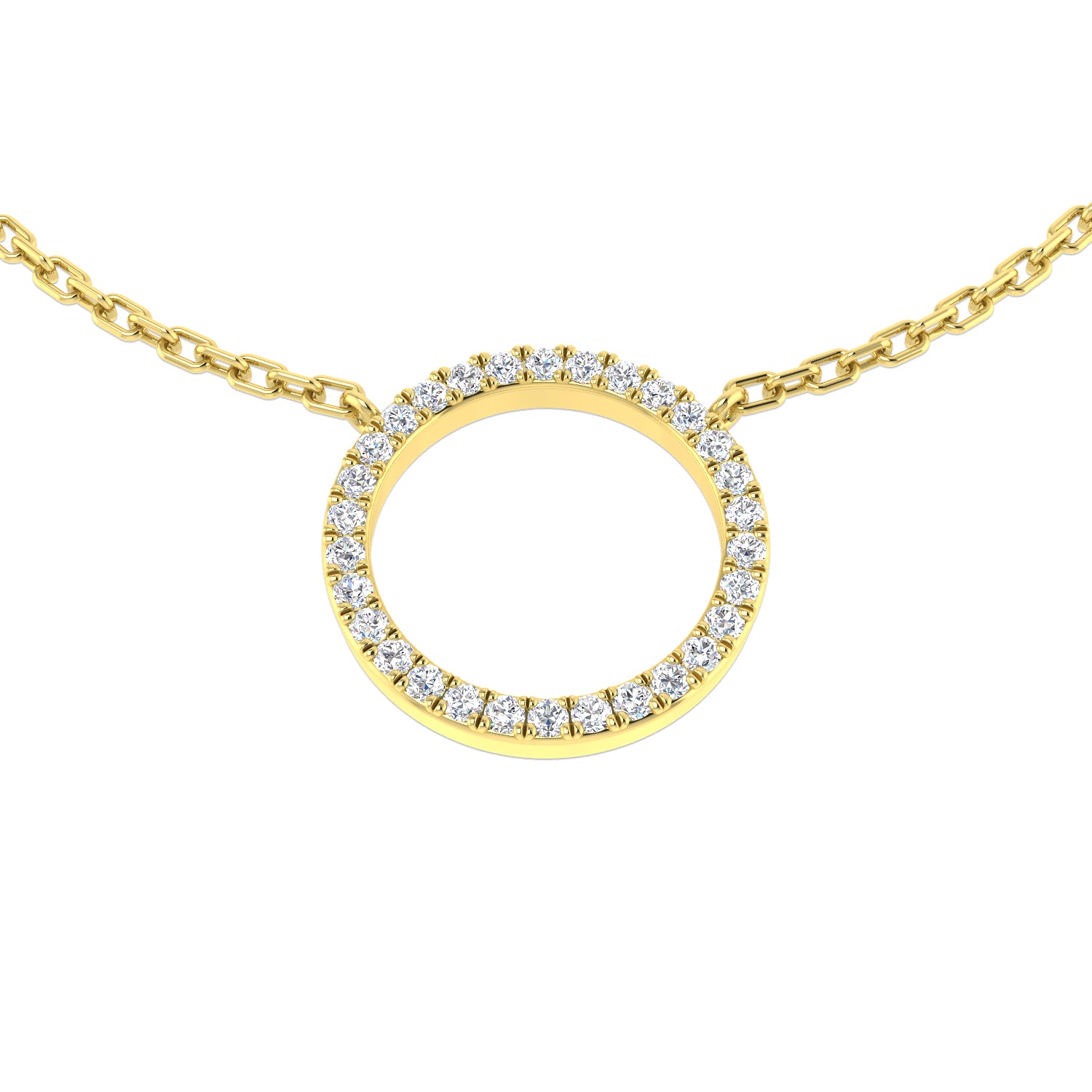 Round Diamond Necklace