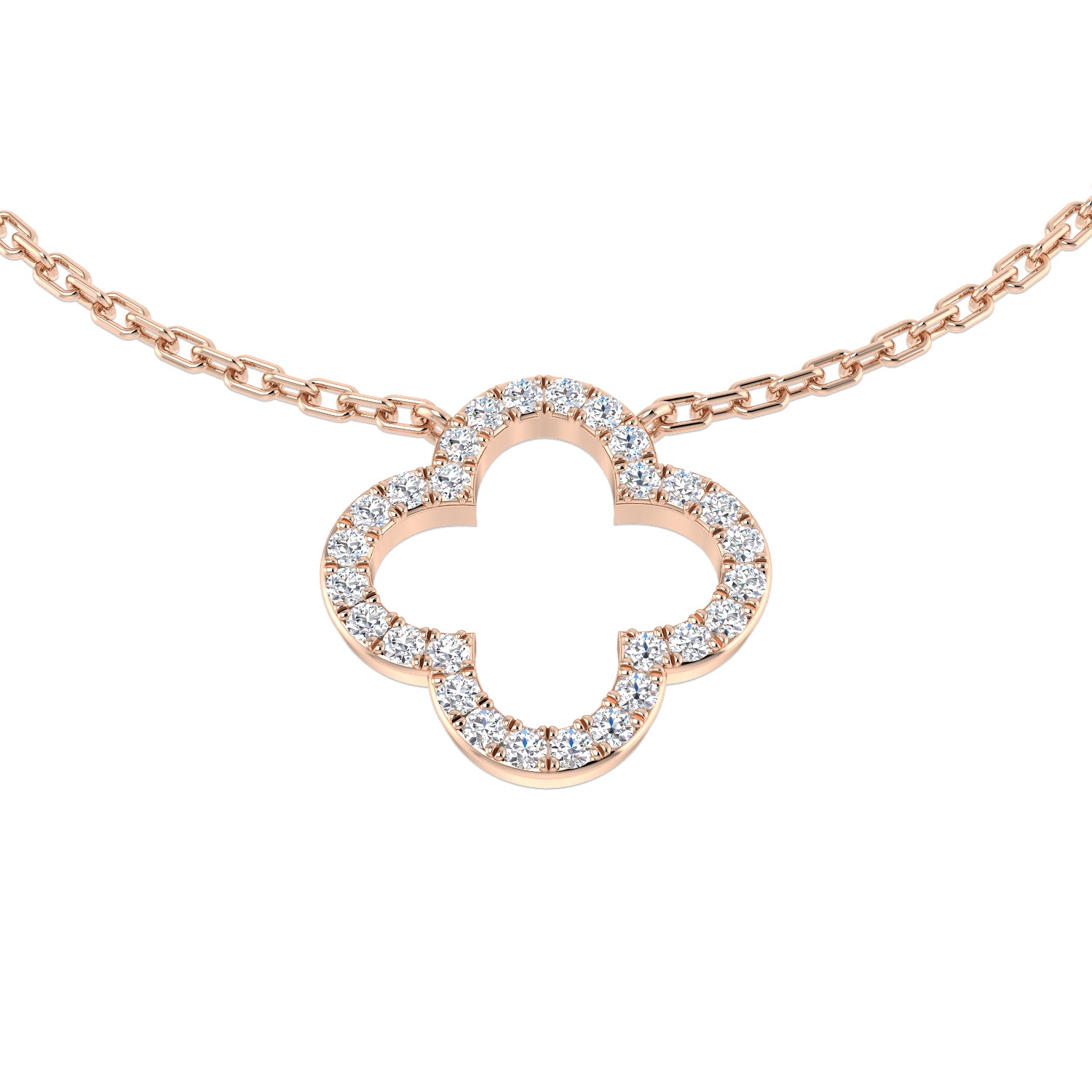 Round Diamond Necklace