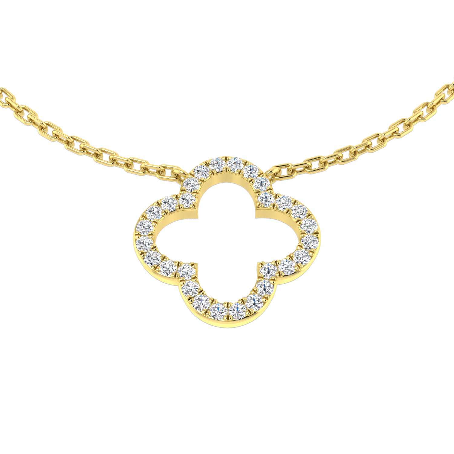 Round Diamond Necklace