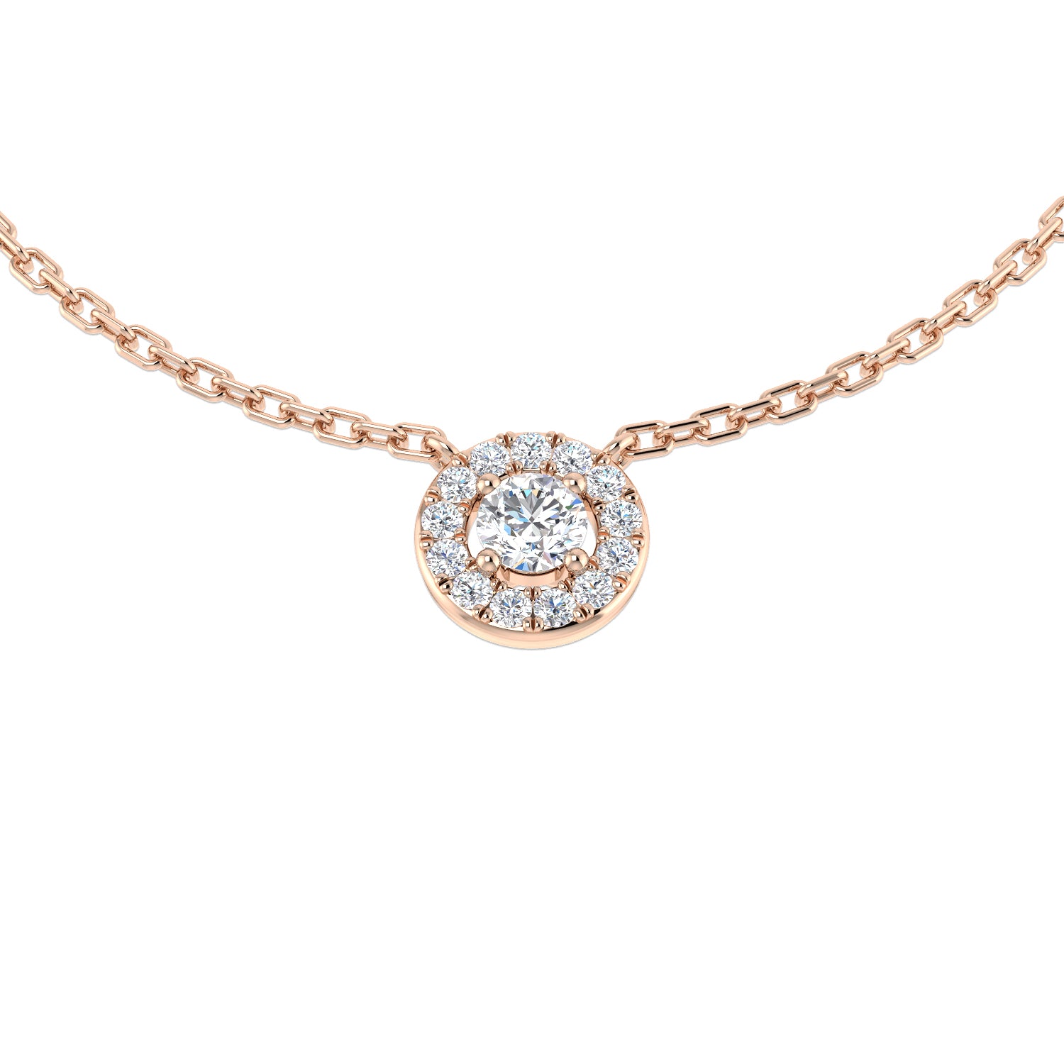 Round Diamond Necklace
