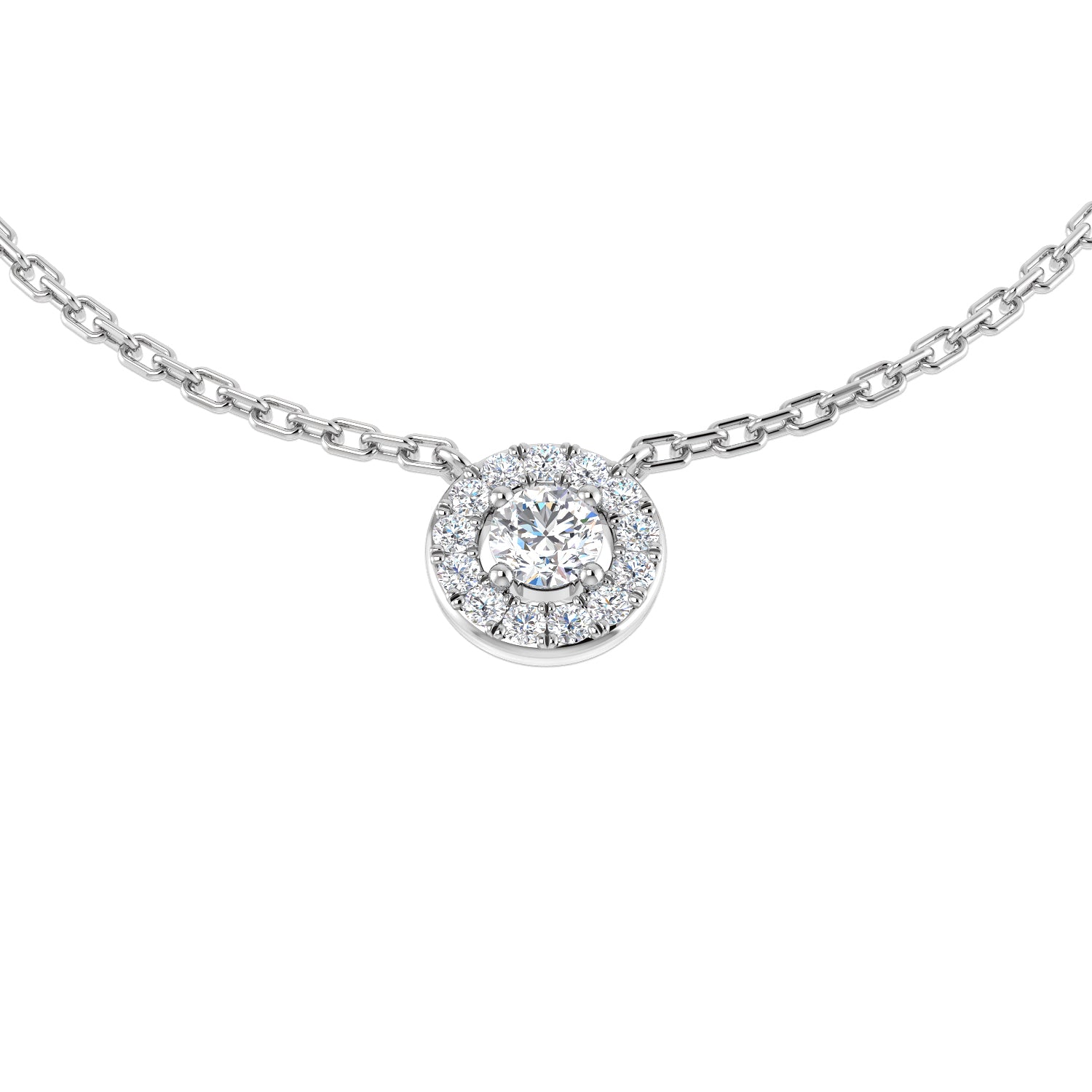 Round Diamond Necklace
