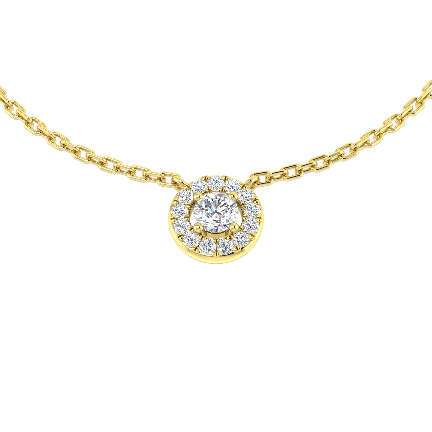 Round Diamond Necklace