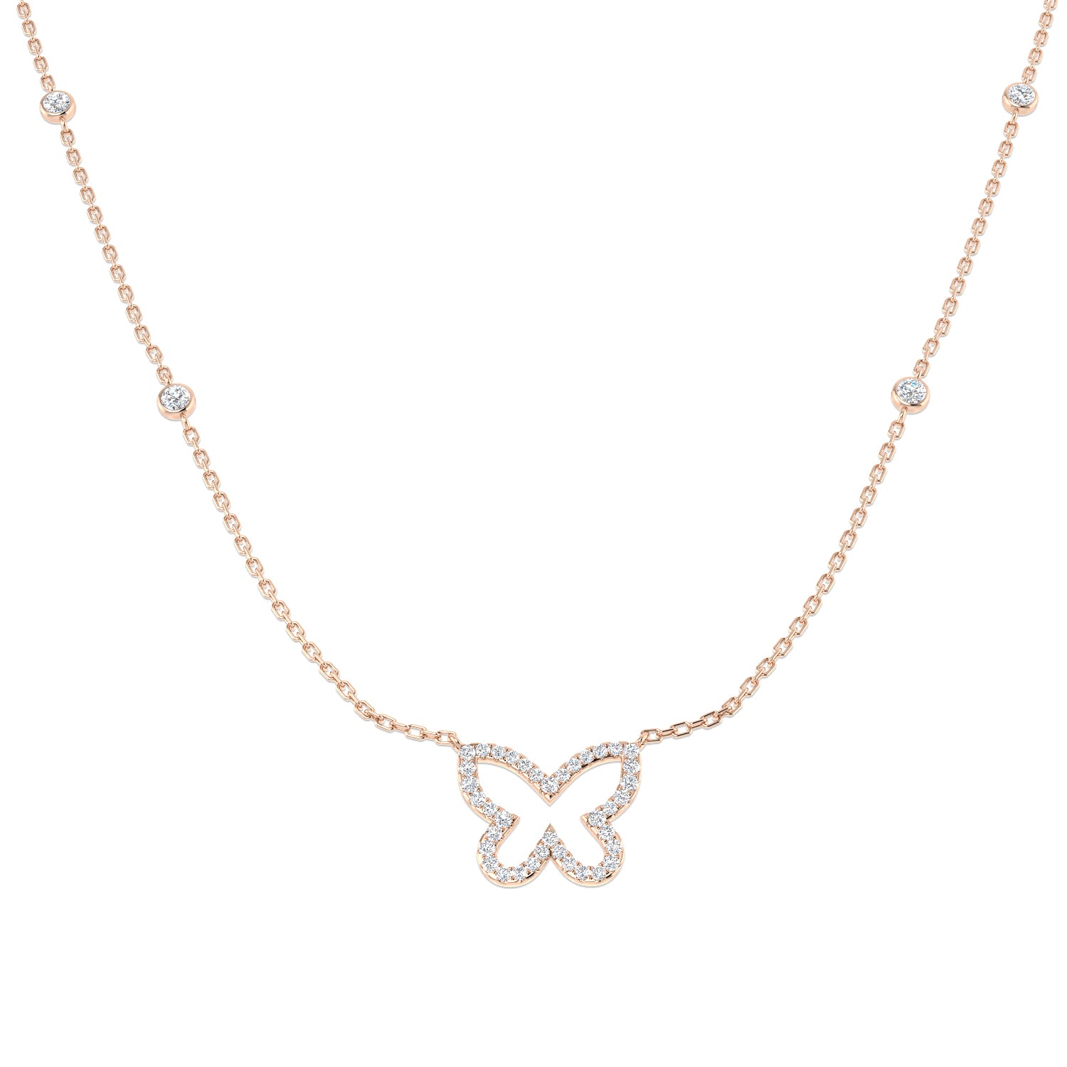 Round Diamond Necklace