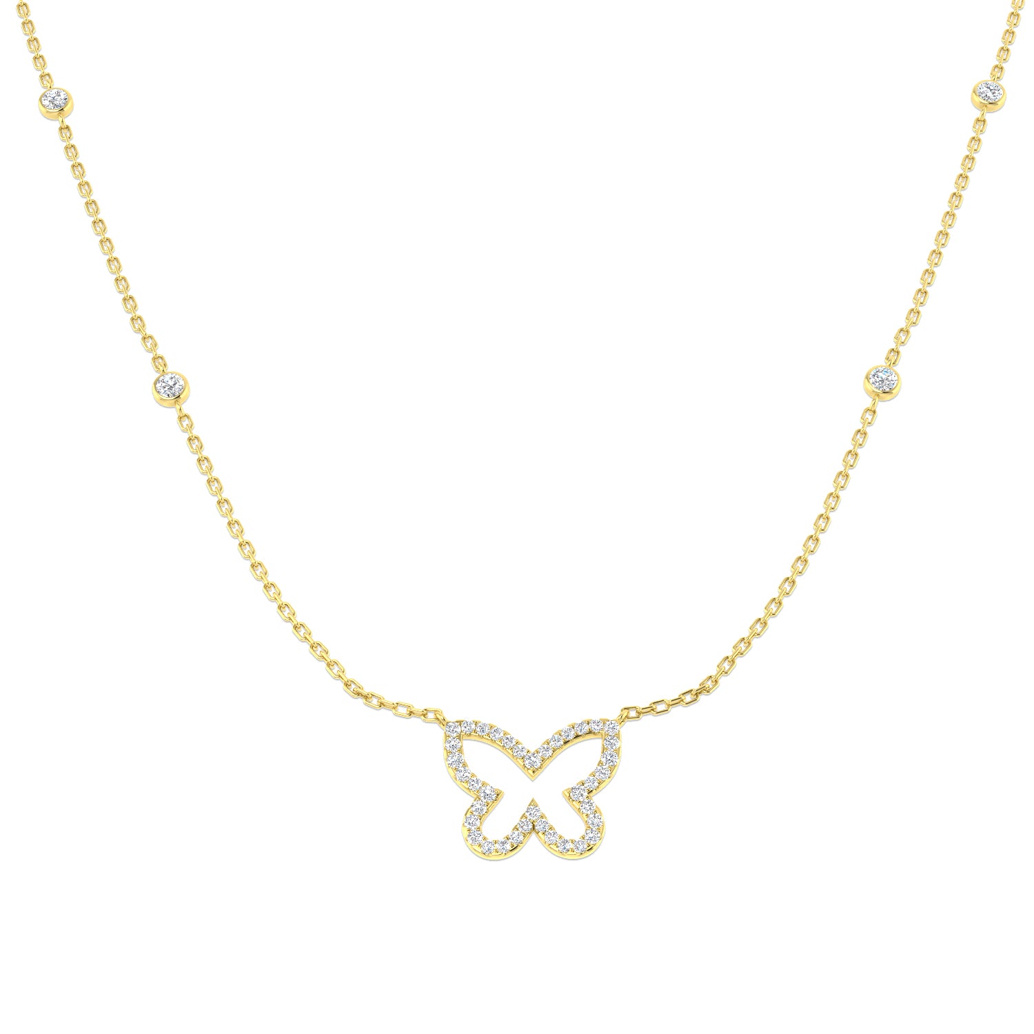 Round Diamond Necklace