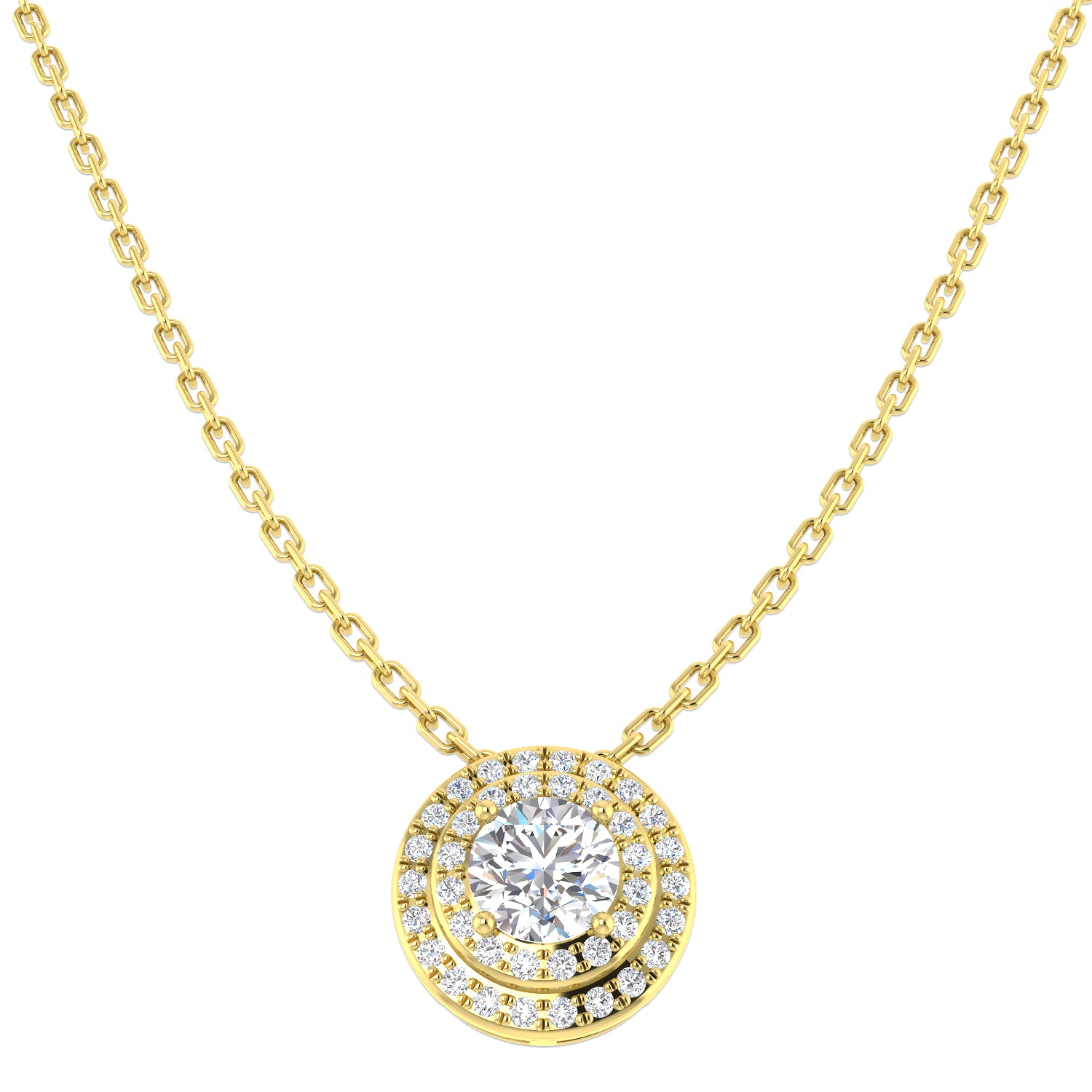 Round Diamond Necklace