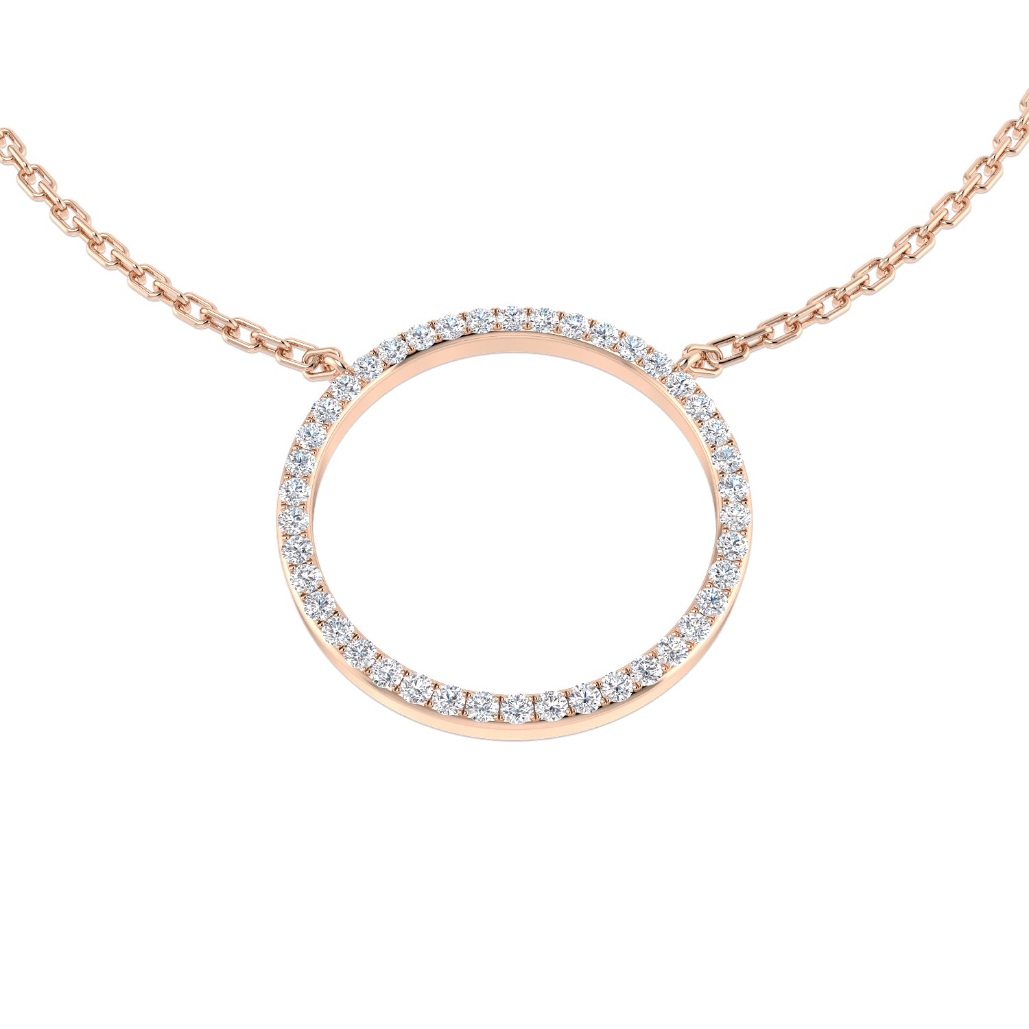 Round Diamond Necklace