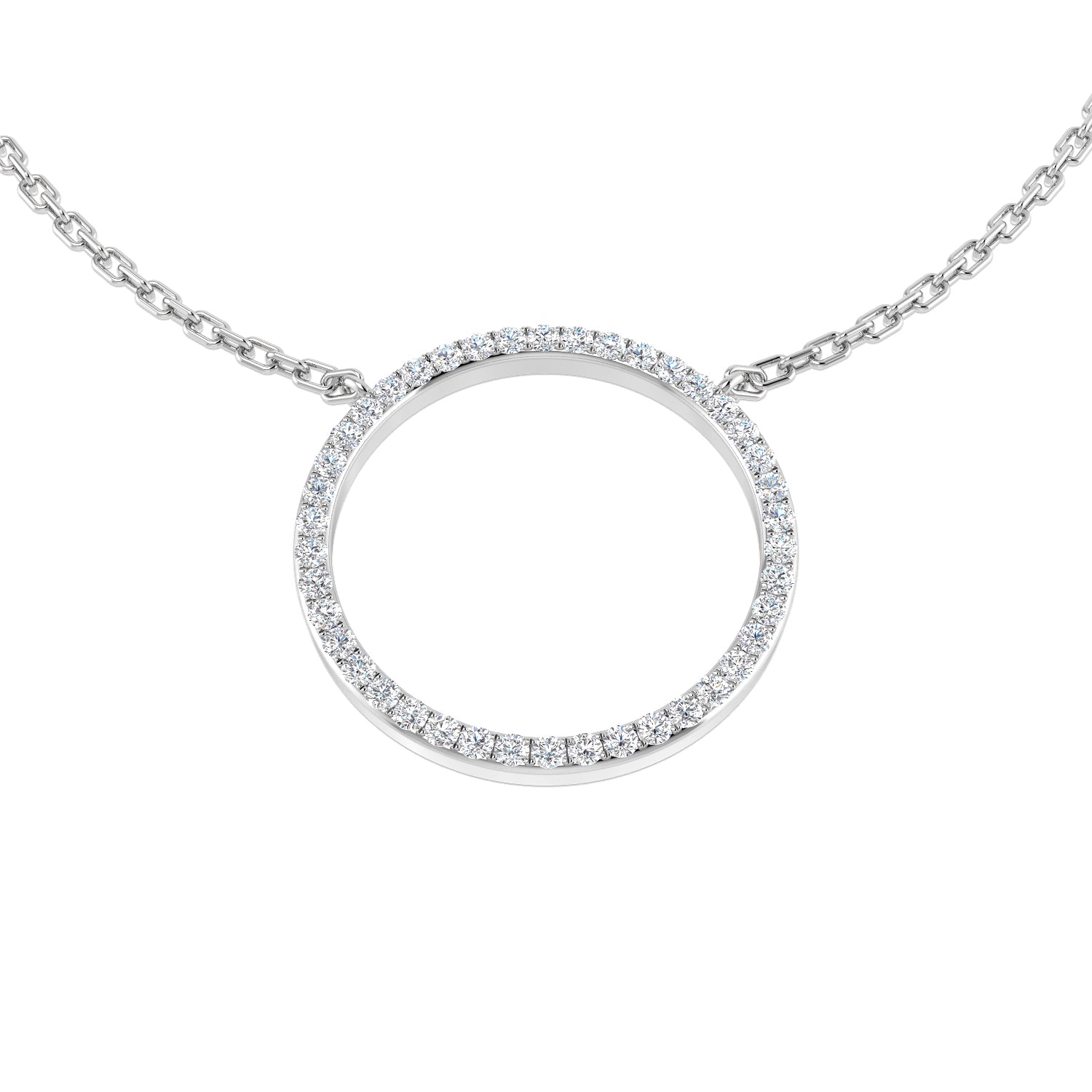Round Diamond Necklace