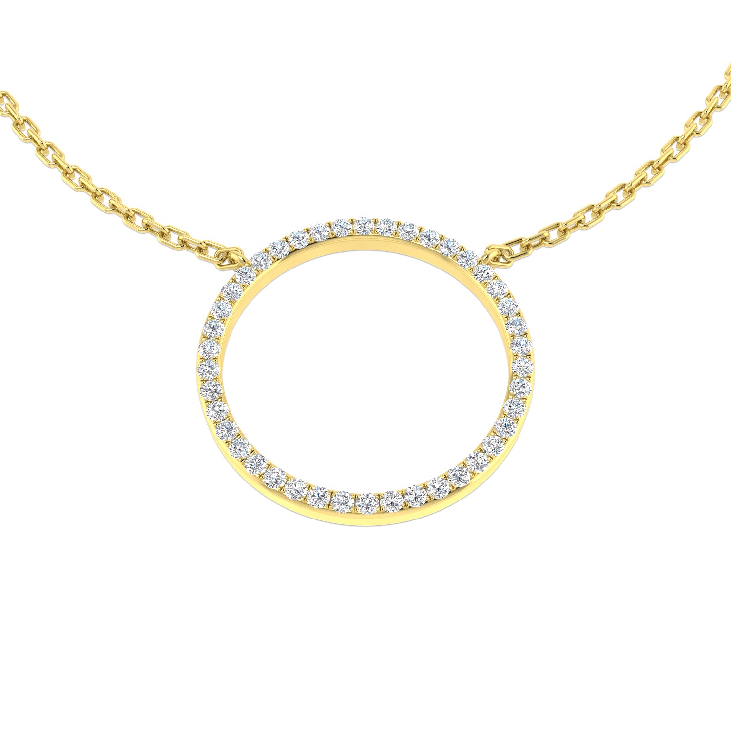 Round Diamond Necklace