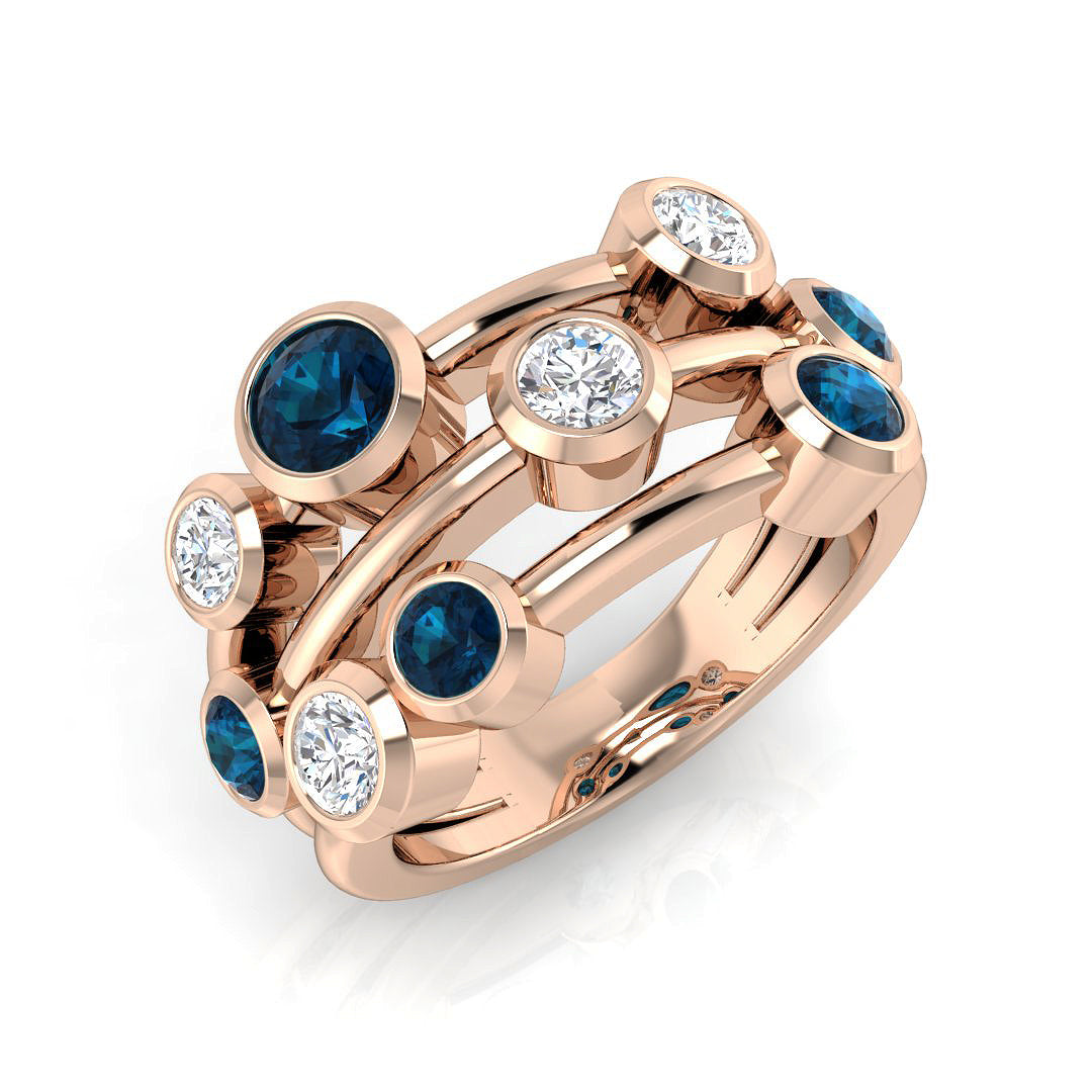 Round Gemstone Ring