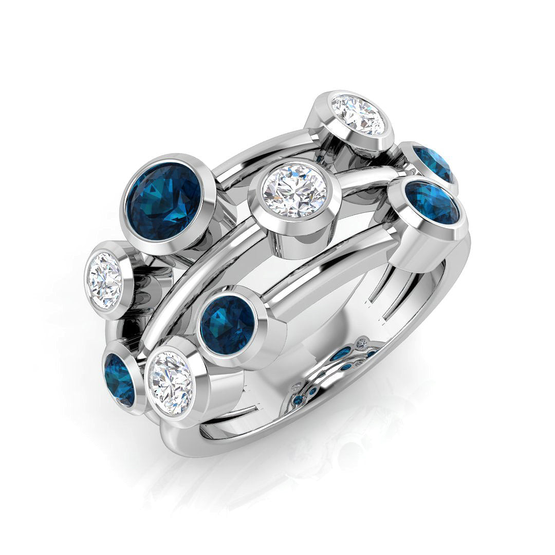 Round Gemstone Ring
