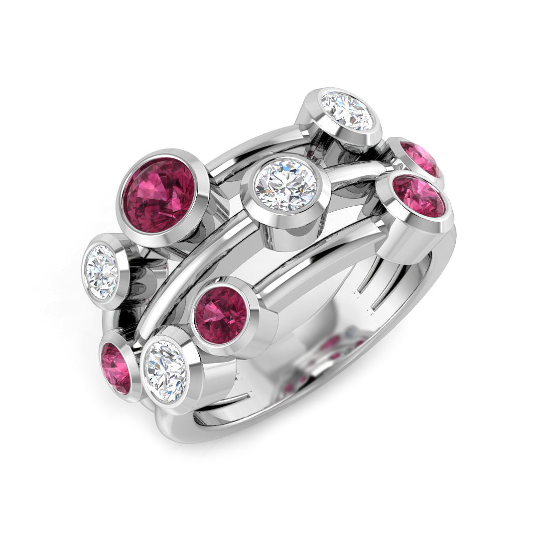 Round Gemstone Ring