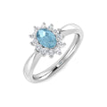 Oval Aquamarine Ring