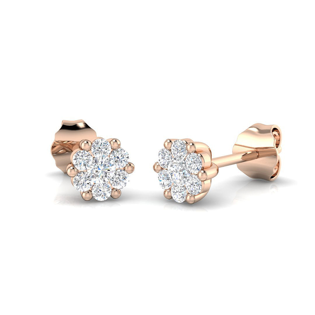 Round Diamond Earrings