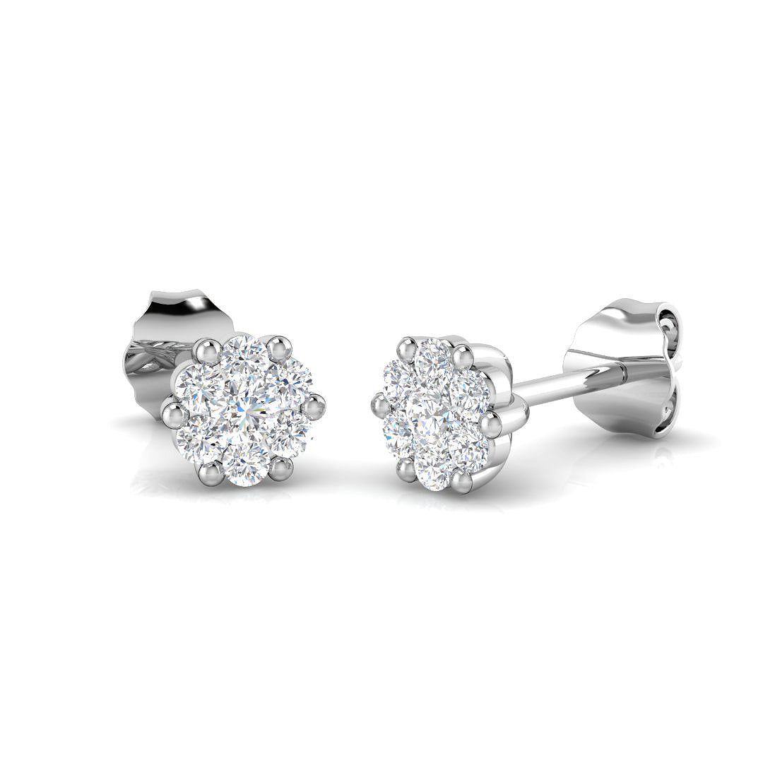 Round Diamond Earrings