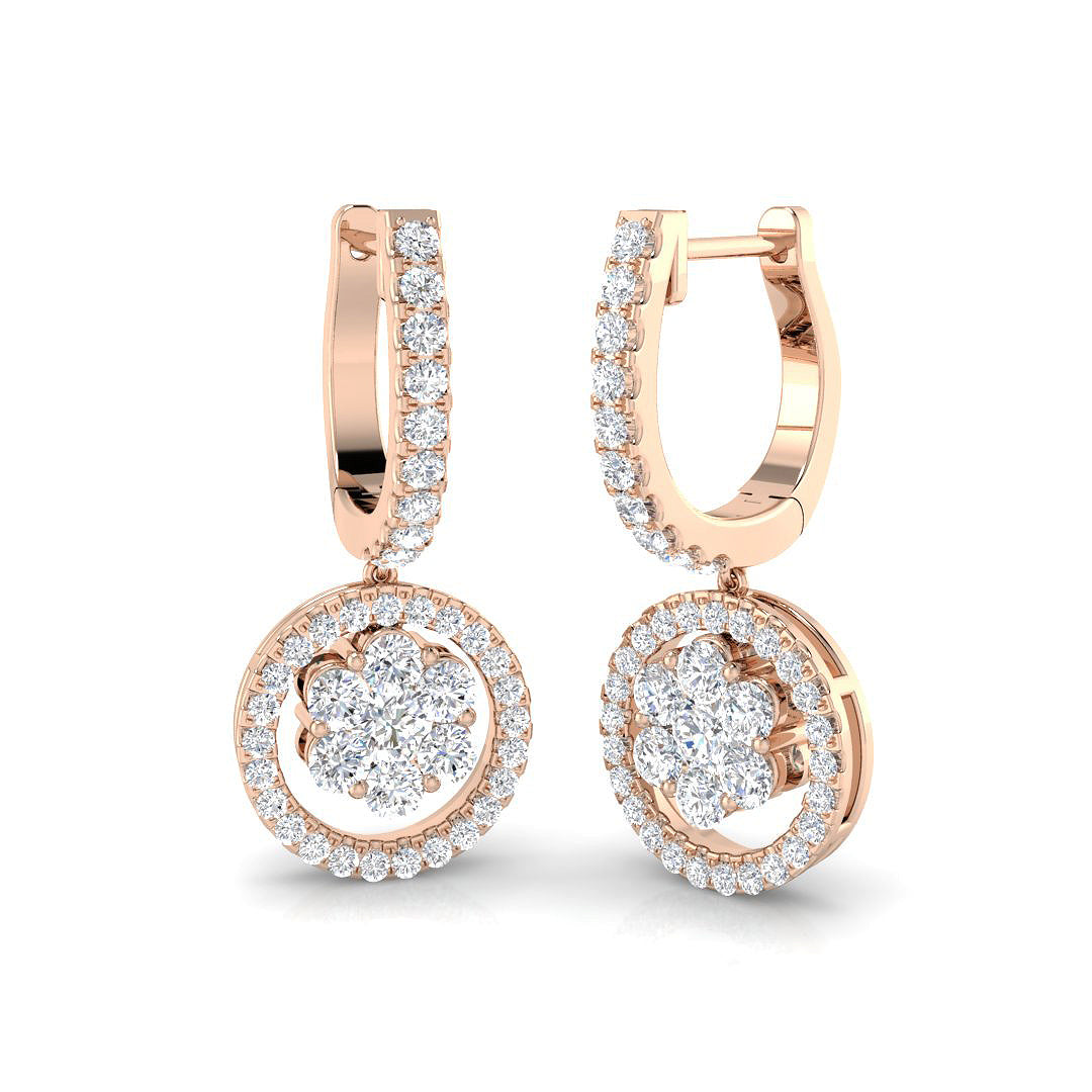 Round Diamond Earrings