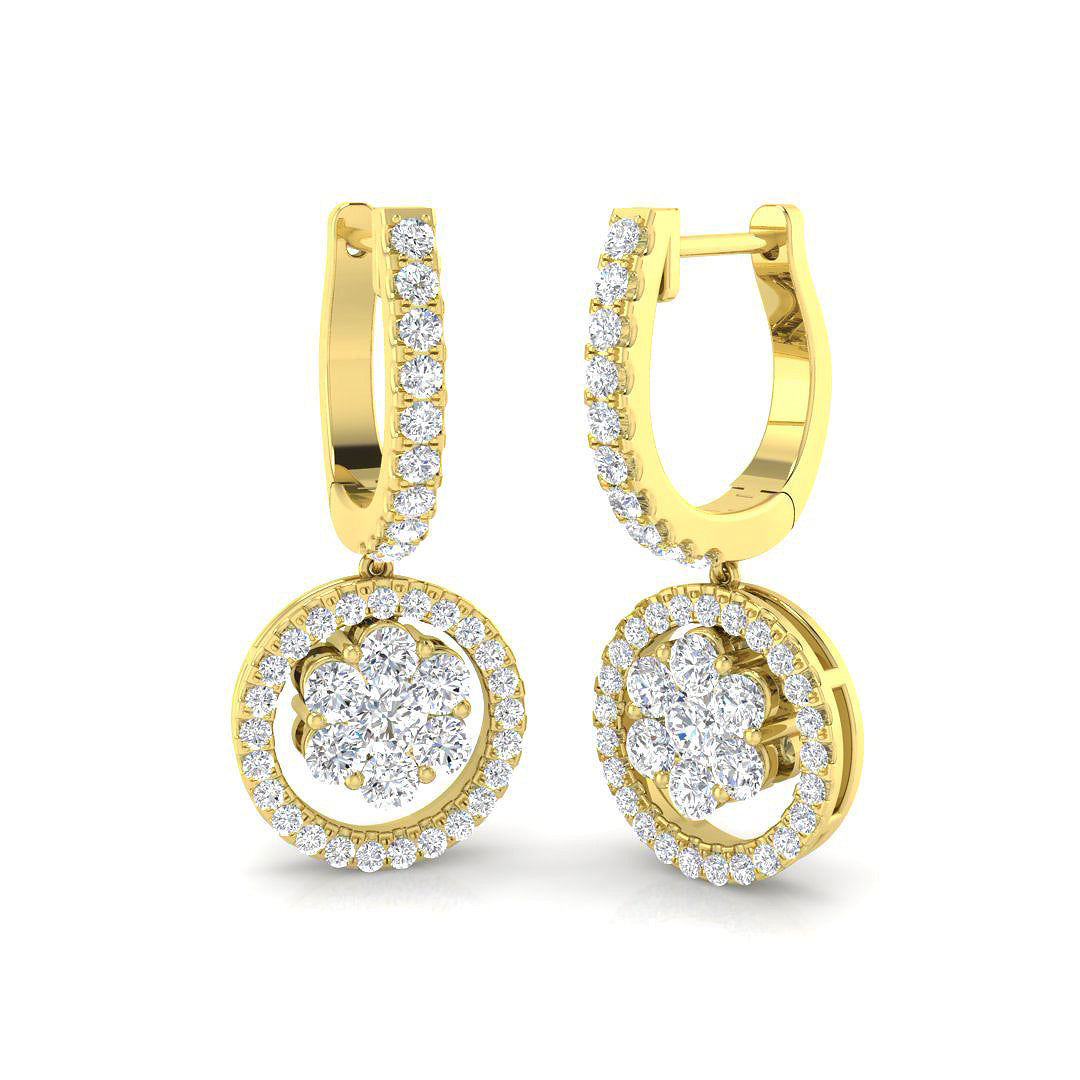 Round Diamond Earrings