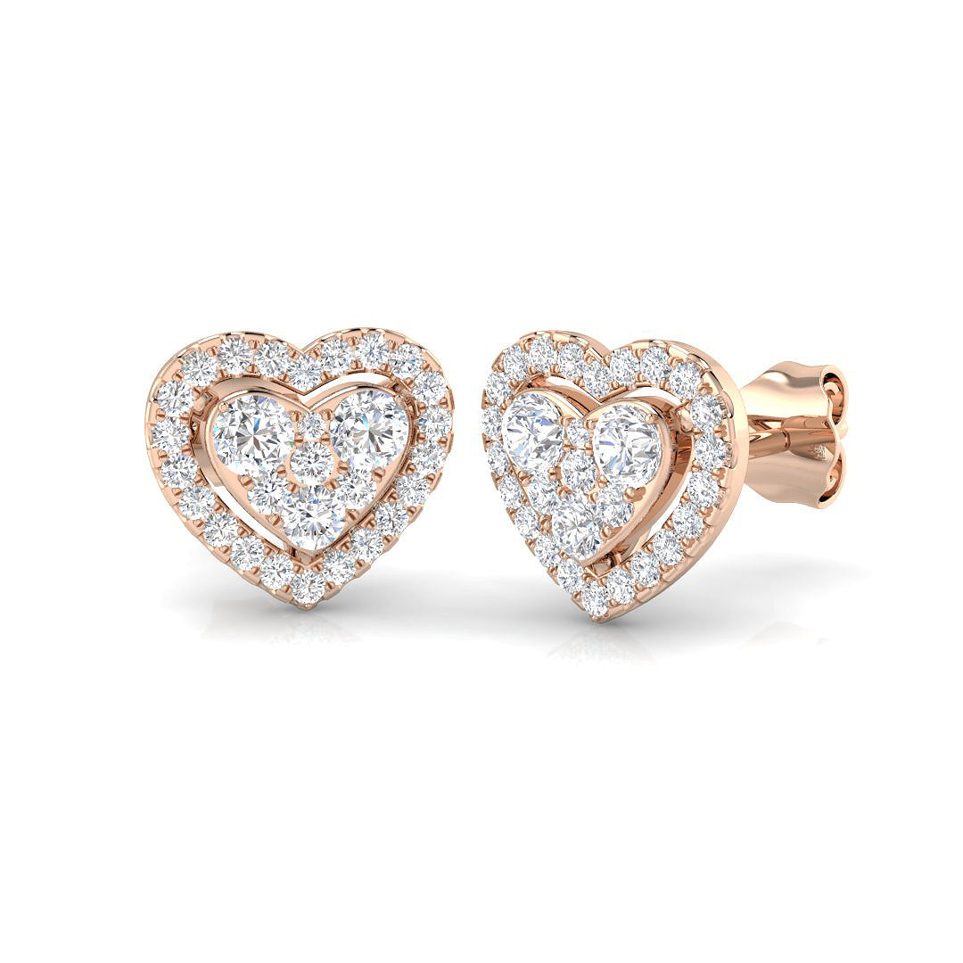 Round Diamond Earrings