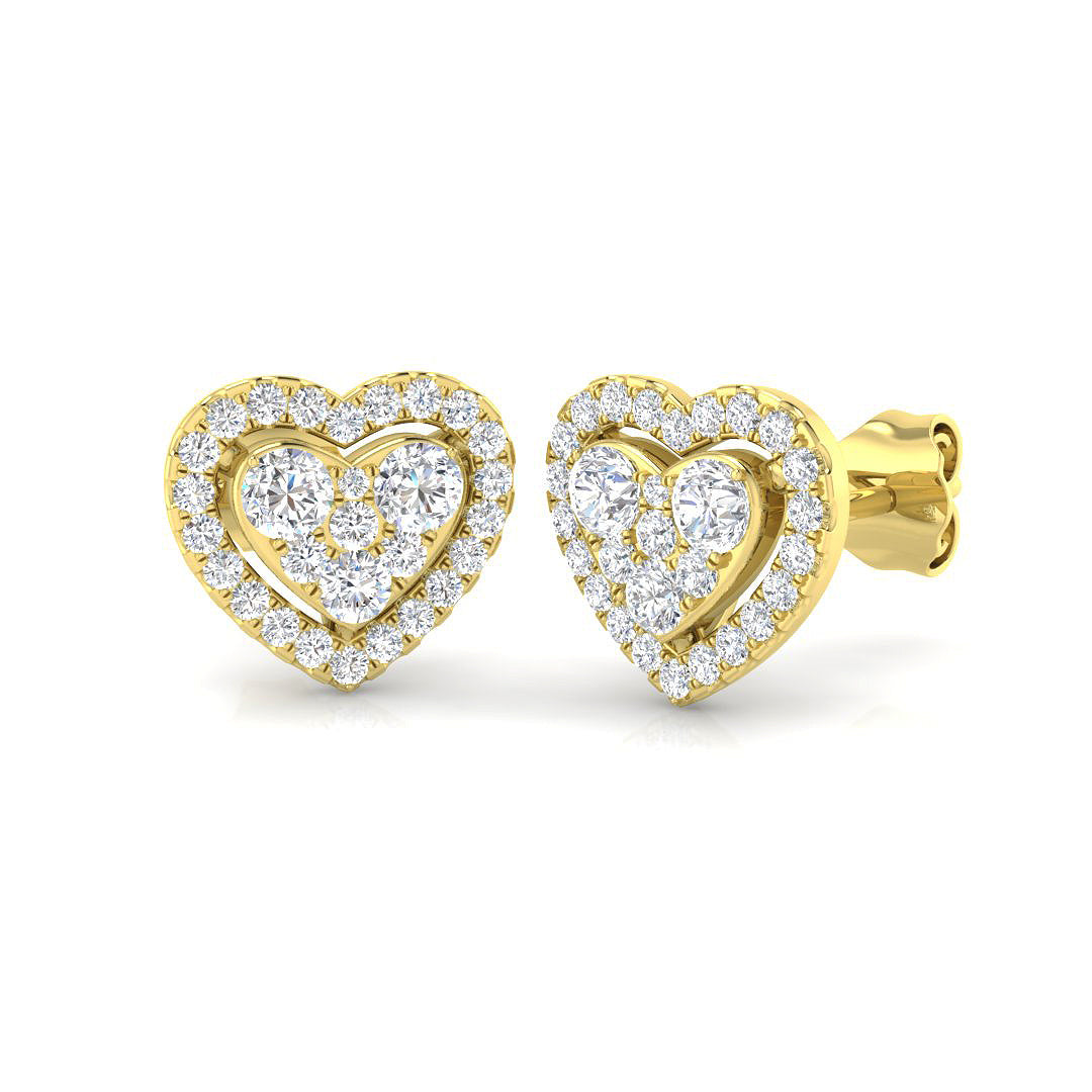 Round Diamond Earrings